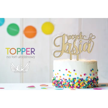 Topper na tort urodzinowy - roczek - TOP022